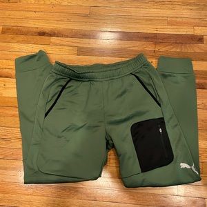 Puma Mens Green Joggers